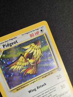 Pidgeot 8/64 HP+ Jungle Holo Rare Vintage WOTC Pokemon card - Image 4