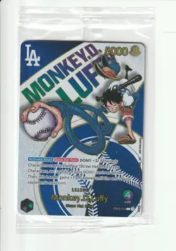 One Piece x Dodgers Callab Monkey D Luffy Promo Card TCG - Image 1