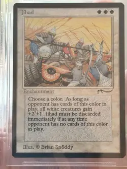 MTG BGS 9.5 Gem Mint ****Jihadd**** Arabian Nights Magic: The Gathering - Image 2