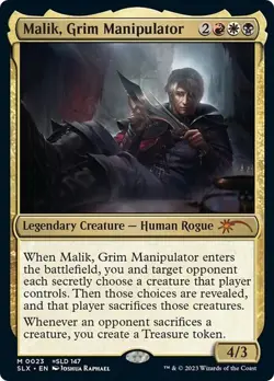 NM Malik, Grim Manipulator, MTG, Secret Lair, Magic the Gathering, 23 - Image 1
