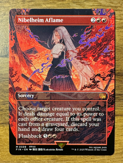 Magic MTG Final Fantasy Nibelheim Aflame #339 *NON-FOIL* Mythic Borderless FF7 - Image 1