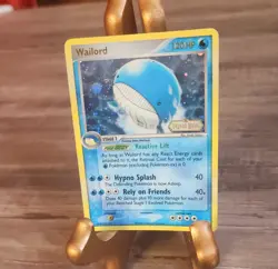 Vintage Pokemon Card Wailord Reverse Holo Foil Rare Stamped EX Legend Maker - Image 1