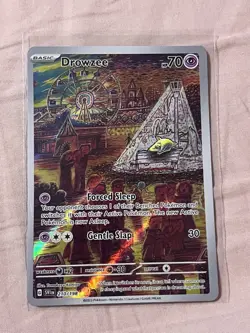 Pokemon Drowzee TCG Scarlet & Violet Base Set Holo Card 210/198 Illustration - Image 1