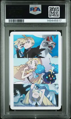 2017 POKEMON PLAYING CARDS LILLIE, GLADION & LUSAMINE JACK OF SPADES PSA 10 - Image 2