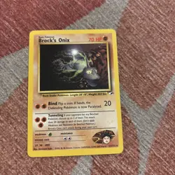 Vintage Pokemon Card - Brock's Onix 021/132 Gym Heroes - LP - Rare - Image 1