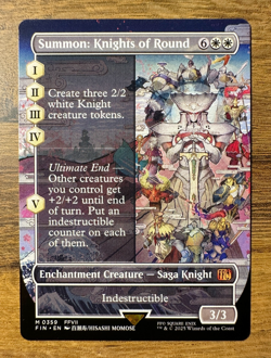 Magic MTG Final Fantasy Summon: Knights of Round #359 NON-FOIL Mythic Borderless - Image 1