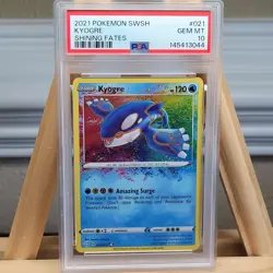 Amazing Rare Kyogre #021 PSA 10 Shining Fates Graded Pokemon Card - Image 1