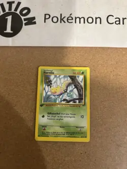 Weedle German 1st Edition Base Set Pokemon Card Vintage WOTC - Image 1