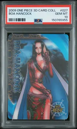 2009 ONE PIECE 3D ENSKY CARD COLLECTION #027 BOA HANCOCK PSA 10 - Image 1