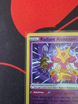 Radiant Alakazam 059/195 Silver Tempest Radiant Rare Holo Pokemon Card NM - Image 2