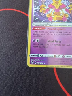 Radiant Alakazam 059/195 Silver Tempest Radiant Rare Holo Pokemon Card NM - Image 4