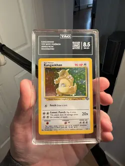 Pokemon TCG Kangaskhan Holo Rare Card Jungle Unlimited Edition. Strong Tag 8.5 - Image 1