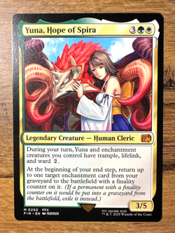 Magic MTG Final Fantasy Yuna, Hope of Spira #250 *NON-FOIL* Mythic Rare - Image 1