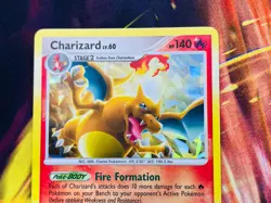Pokemon TCG Arceus Charizard LV. 60 Cracked Ice Holo 2009 Promo Card 1/99 LP - Image 3