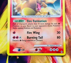 Pokemon TCG Arceus Charizard LV. 60 Cracked Ice Holo 2009 Promo Card 1/99 LP - Image 4
