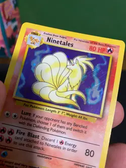 Pokemon Cards - Ninetailes #12/102 - Base set - Holo Rare - Lightly Played - Image 2