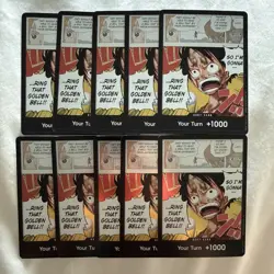 Luffy Don!! foil Playset (10 cards) Adventure On Kami's Island OP15 - UK - Image 1