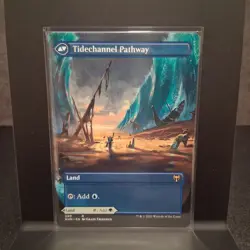 MTG Barkchannel Pathway Tidechannel Pathway (Borderless) Kaldheim Regular - Image 2