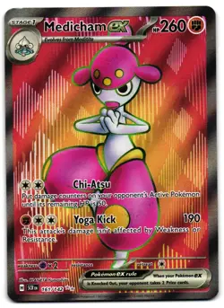 Medicham ex 161/142 - Stellar Crown Ultra Rare Pokemon TCG - LP Card - Image 1