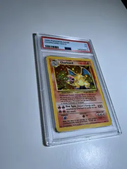 Pokemon Card TCG Charizard Base Set Holo Unlimited Rare 4/102 Graded PSA VG 3 - Image 3