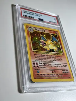 Pokemon Card TCG Charizard Base Set Holo Unlimited Rare 4/102 Graded PSA VG 3 - Image 4