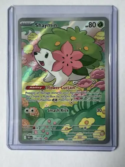 Pokemon TCG Shaymin Illustration Rare Card 185/182 Destined Rivals - Image 1