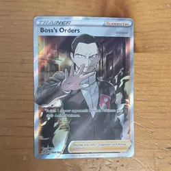 Pokemon Boss's Orders Giovanni Trainer Holo Rare 058/072 Deck Exclusives Card - Image 1