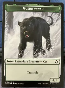 GUENHWYVAR 013 token Adventures In Forgotten Realms MTG Magic the Gathering D&D - Image 1