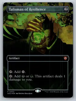 Talisman of Resilience (Borderless) Commander: Secrets of Strixhaven Foil - Image 1