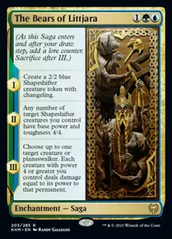 The Bears of Littjara x1 1x FOIL Kaldheim NM MTG - Image 1