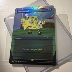 MTG Magic The Gathering Foil Counterspell SpongeBob *NP - Image 1