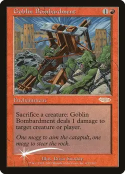 Goblin Bombardment - Foil Promo Friday Night Magic 2003 LP MTG - Image 1
