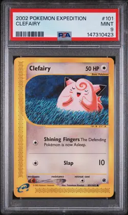 2002 POKEMON EXPEDITION #101 CLEFAIRY PSA 9 - Image 1
