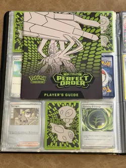 Pokemon Perfect Order Base Set With 9 Full Art Cards & Players Guide With Binder - Image 3
