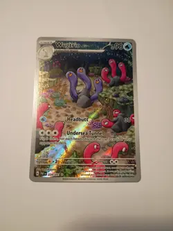 Pokemon TCG Wugtrio Scarlet Violet Paldean Fates Holo Illustration Card 224/091 - Image 1