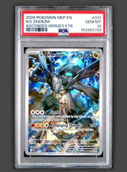 N’s Zekrom 031 ~ 2026 Ascended ETB PROMO Pokemon ~ PSA 10 GEM MINT ~ LOW POP - Image 1