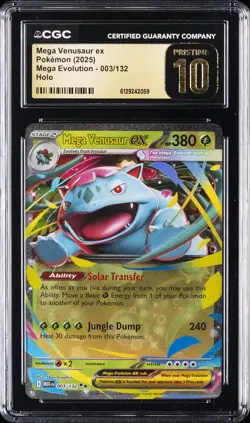 2025 POKEMON MEGA EVOLUTION MEGA VENUSAUR EX CGC 10 PRISTINE - Image 1