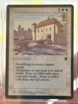 MTG BGS 9.5 Gem Mint ****Moat**** Legends Magic: the Gathering - Image 2