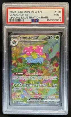 2023 Pokemon SV 151 Venusaur ex Special Illustration Rare #198/165 PSA 9 - Image 1