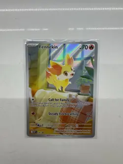 Pokemon Fennekin MEP 080 - Black Star Promo ME04: Chaos Rising ETB Promo (#5) - Image 1