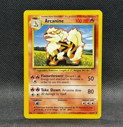 Arcanine 23/102 Uncommon Base Set Unlimited Pokemon Moderately Played - Image 1