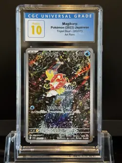 Pokemon CGC Pristine 10 Japanese Magikarp Triplet Beat 080/073 Extended Art - Image 2