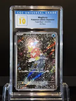 Pokemon CGC Pristine 10 Japanese Magikarp Triplet Beat 080/073 Extended Art - Image 3