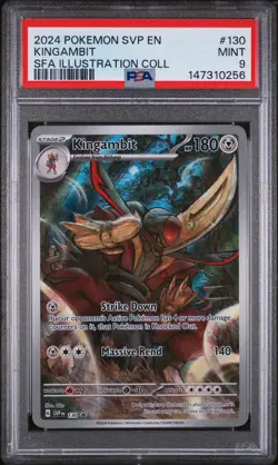 2024 POKEMON SVP EN-SV SHROUDED FABLE ILLUSTRATION COLLECTION KINGAMBIT PSA 9 - Image 1