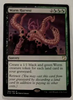 Worm Harvest Commander 2018 - MTG RARE - Image 1