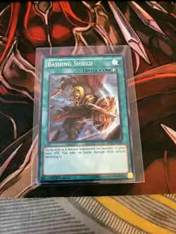 YUGIOH TCG BASHING SHIELD BP03-EN186 COMMON 1ST EDITION - Image 1