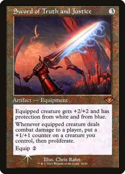 Sword of Truth and Justice - Foil Retro Frame MH1 Retro NM MTG - Image 1