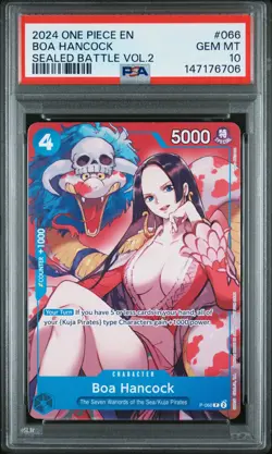 2024 ONE PIECE PROMOS SEALED BATTLE VOL.2 #066 BOA HANCOCK PSA 10 - Image 1