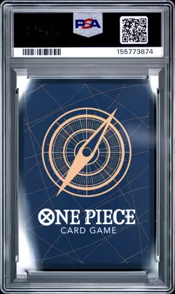 2022 ONE PIECE JAPANESE OP02-PARAMOUNT WAR ALTERNATE ART MONKEY D. LUFFY PSA 10 - Image 2