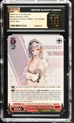 Weiss GRADED Modernia First Affection E059S NIKKE SR PRISTINE 10 CGC - Image 1